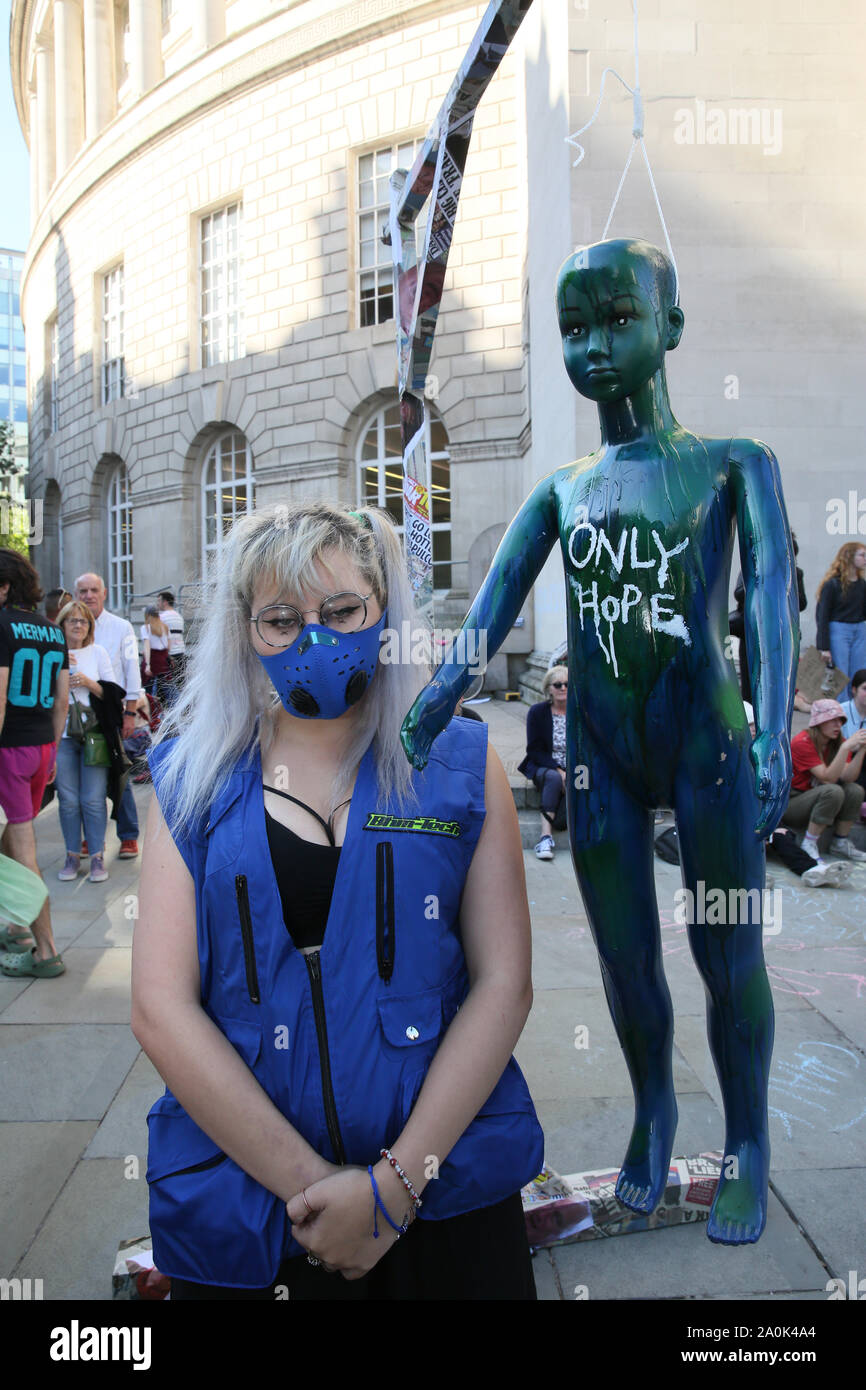 Environment Protest Manchester Manchester, UK. 20th September,2019. Thousands of climate change ...
