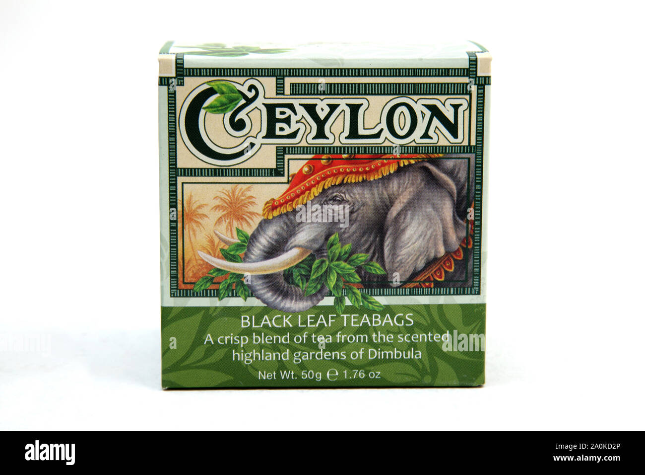 Withard Tea Box Box of Ceylon Tea By Whittard's of Chelsea Stock Photo - Alamy