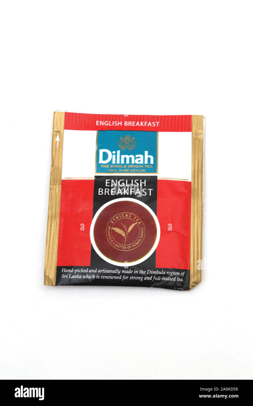 Dilmah Tea Bag English Breakfast Stock Photo Alamy