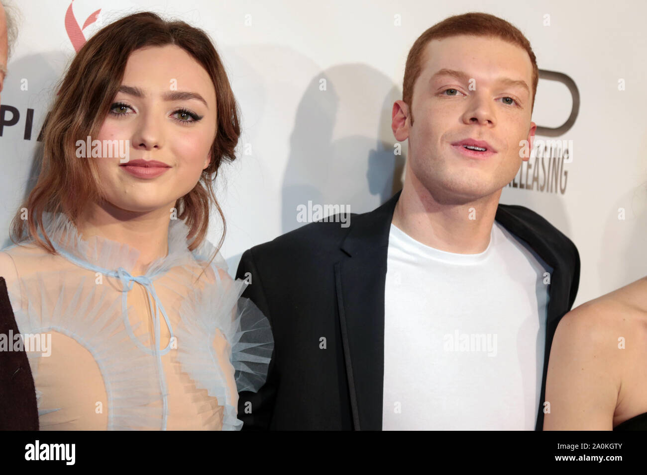 Los Angeles.CA.USA. Peyton List and Cameron Monaghan at the premiere of Anthem of a Teenage