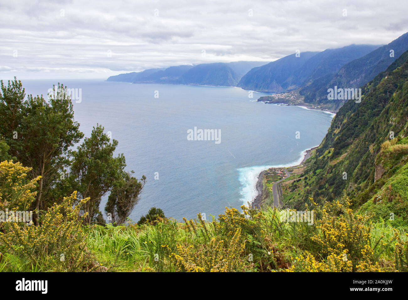 Ruin on a steep slope, near Calhau das Achadas, Madeira, Portugal Stock  Photo - Alamy