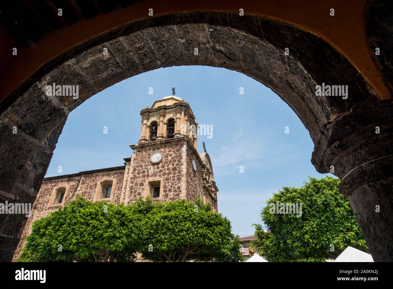 The downtown of santiago de tequila hires stock photography and images