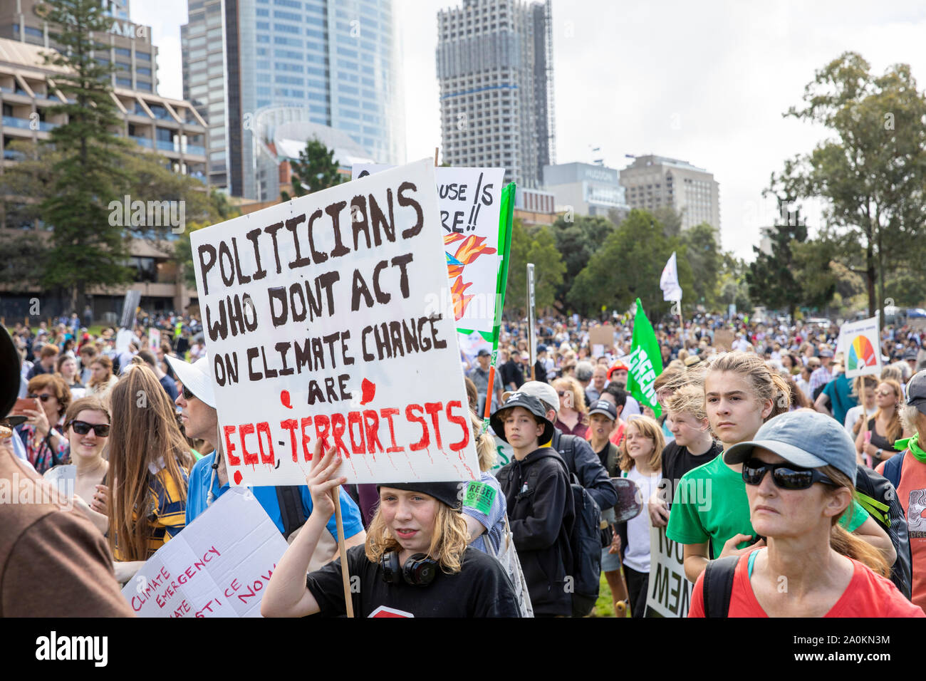 Climate Change Strike Action Rally In Sydney City Centre Part Of A Worldwide Global Climate Change Strike Rally Australia Stock Photo Alamy