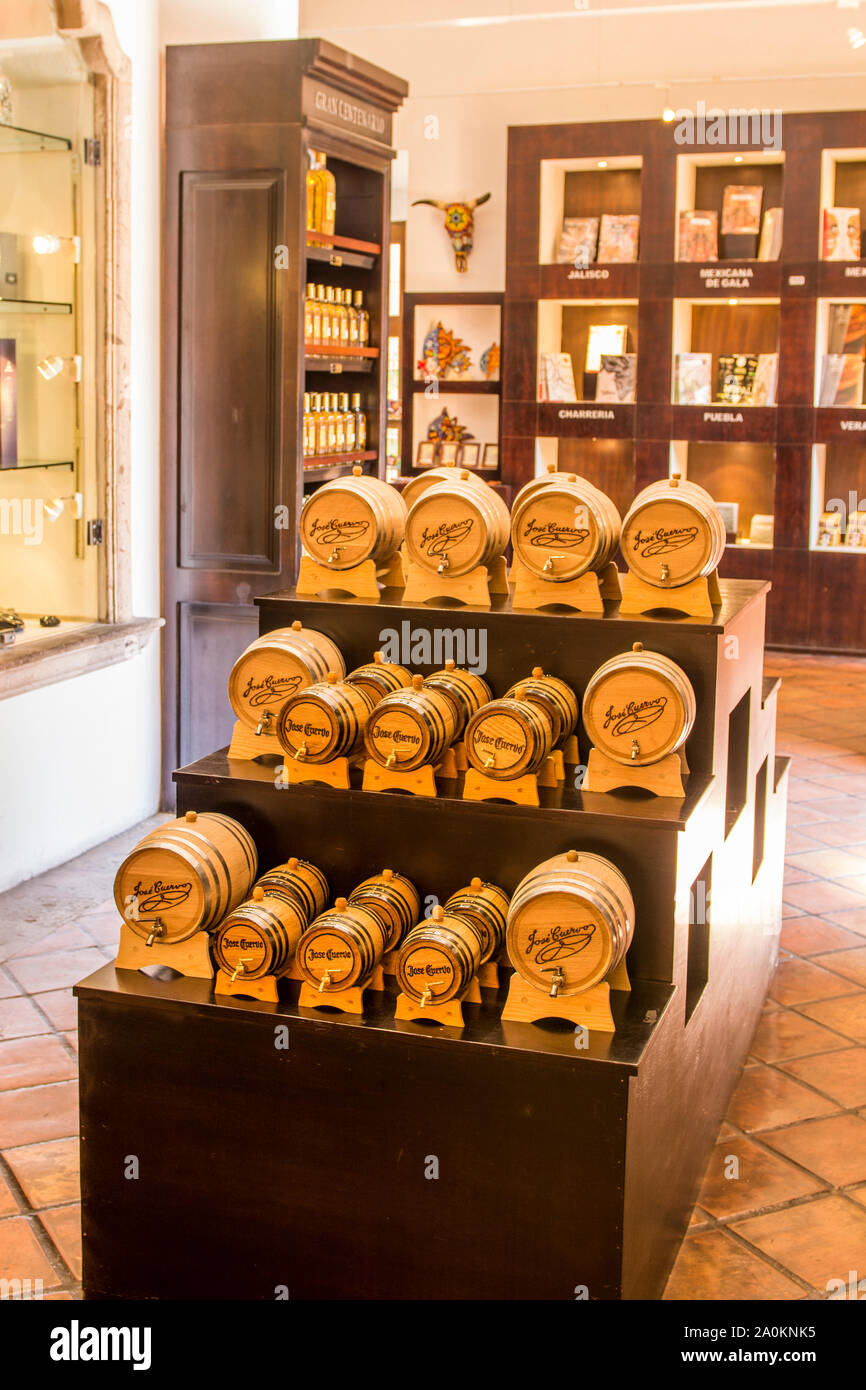 Jose Cuervo Tequila distillery, Tequila, UNESCO World Heritage Site, Jalisco, Mexico. Stock Photo