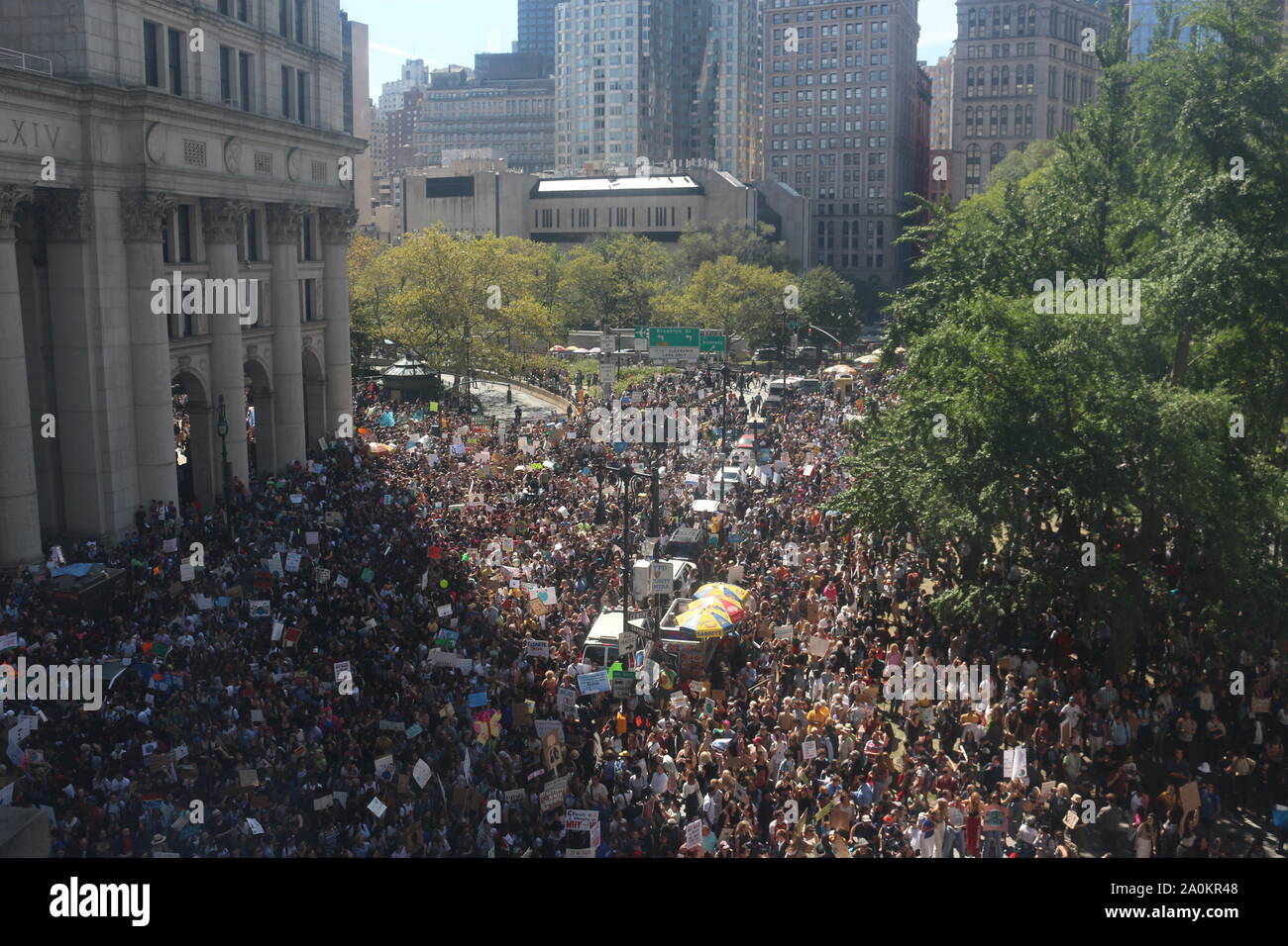 Thousands of students took New York City streets in Lower Manhattan to ...