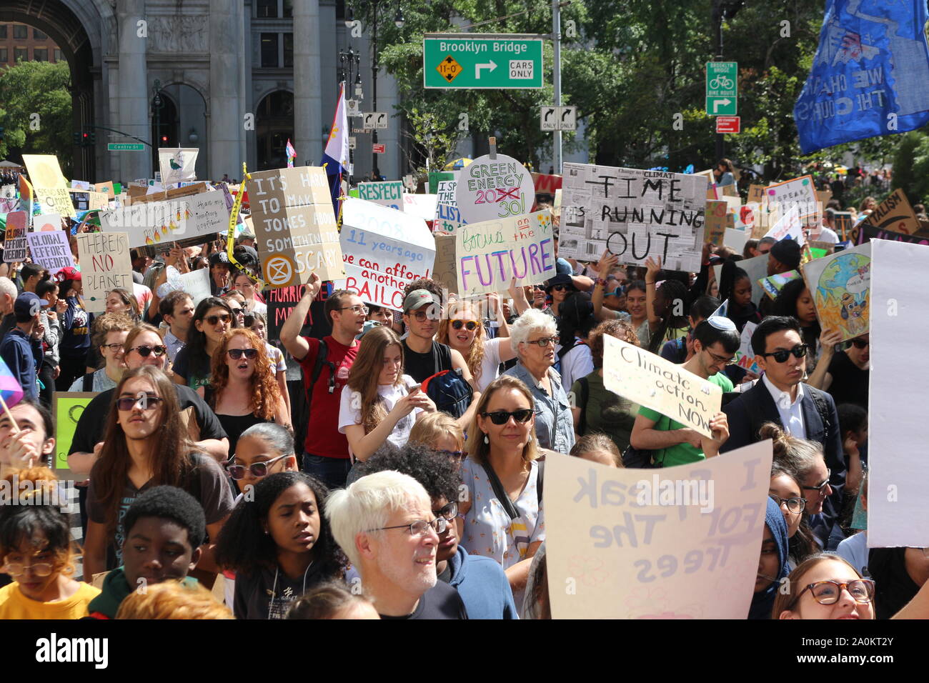 Thousands of students took New York City streets in Lower Manhattan to ...