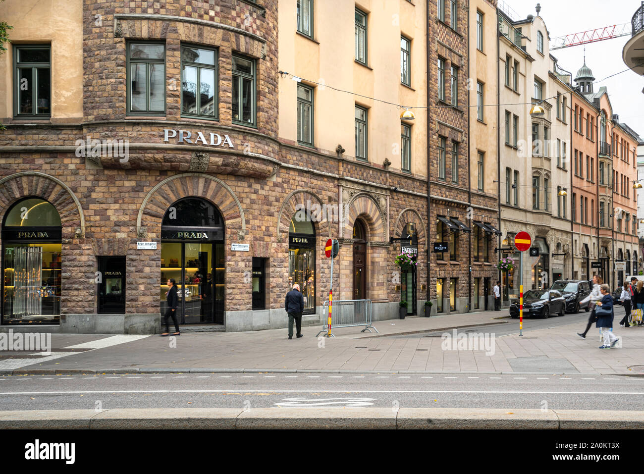 Stockholm, Sweden. September 2019. the windows on a city center