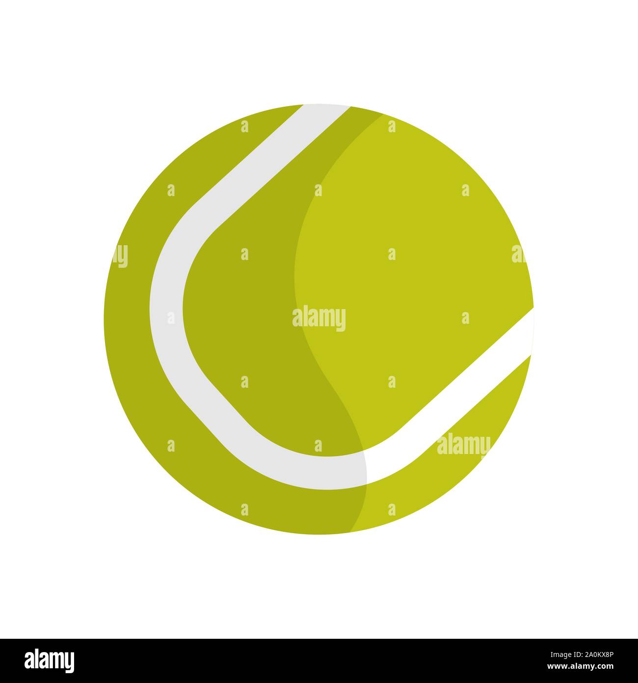Isolated tennis ball on a white background - Vector Stock Vector Image ...