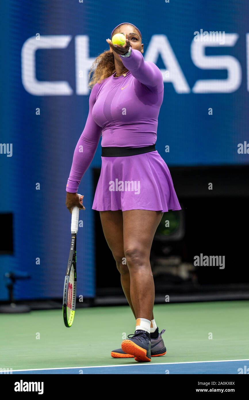 Serena Williams of USA competing in the finals of the Women's Singles ...