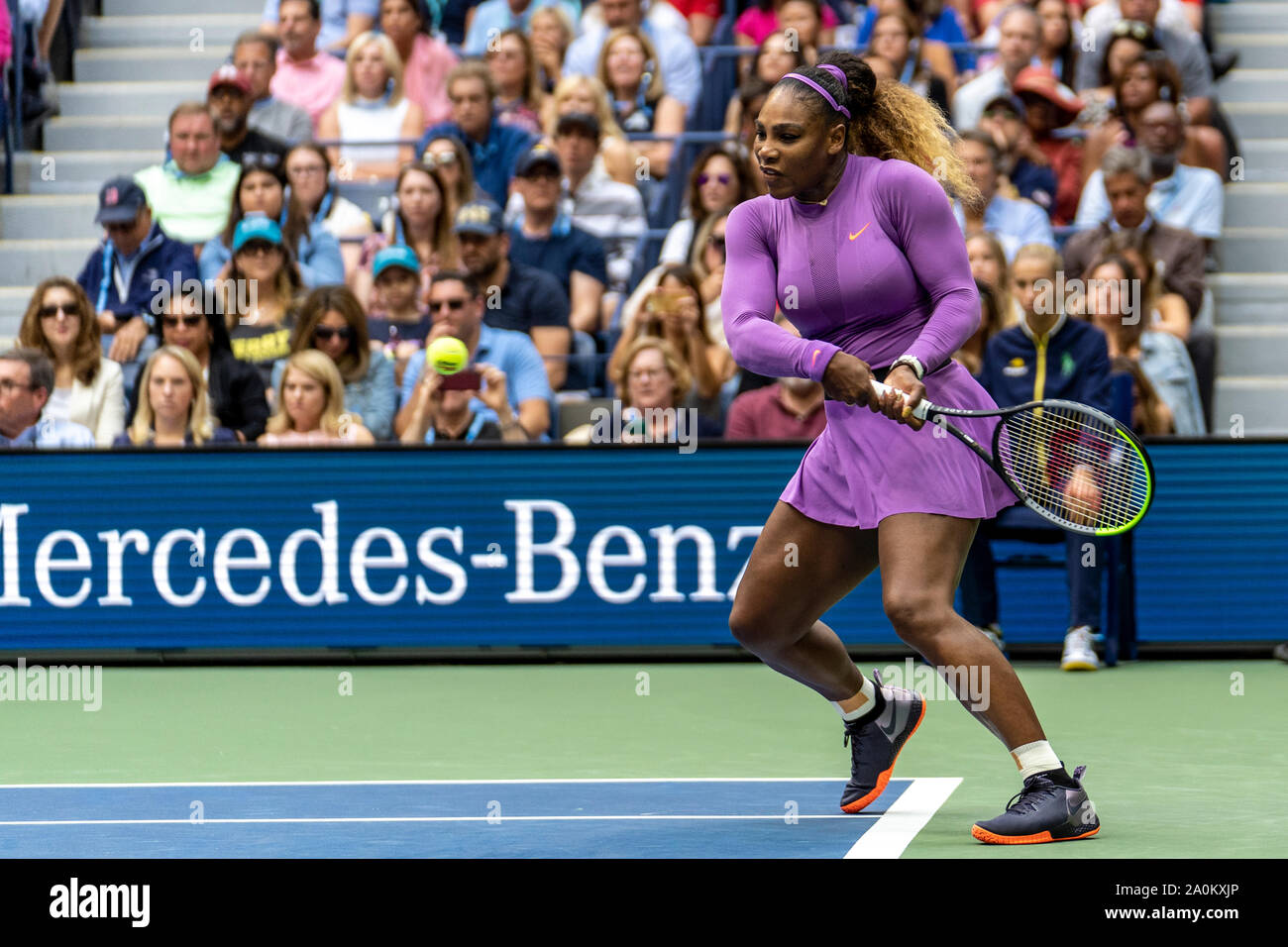 Serena Williams of USA competing in the finals of the Women's Singles ...