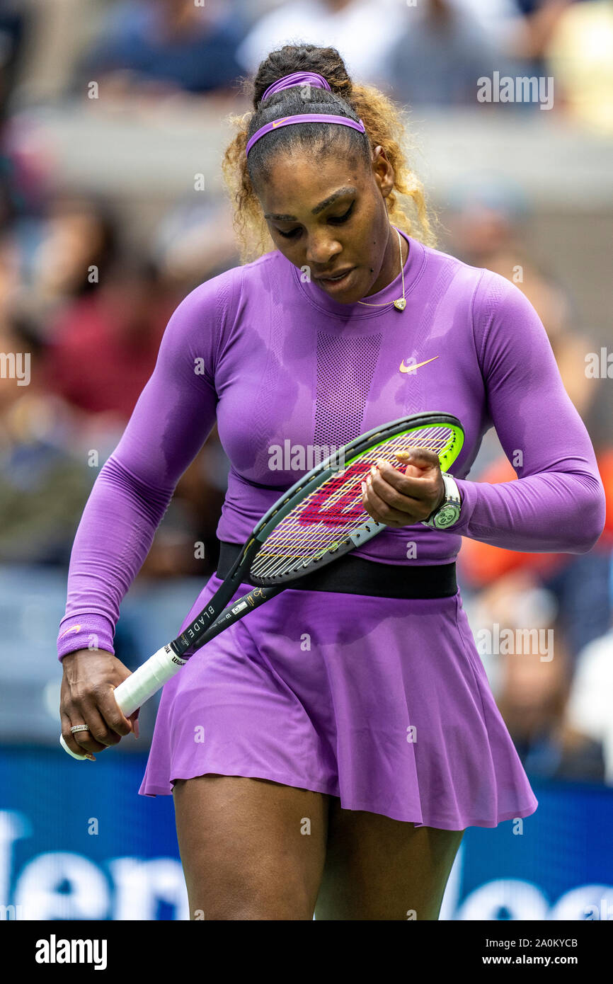 Serena Williams of USA competing in the finals of the Women's Singles