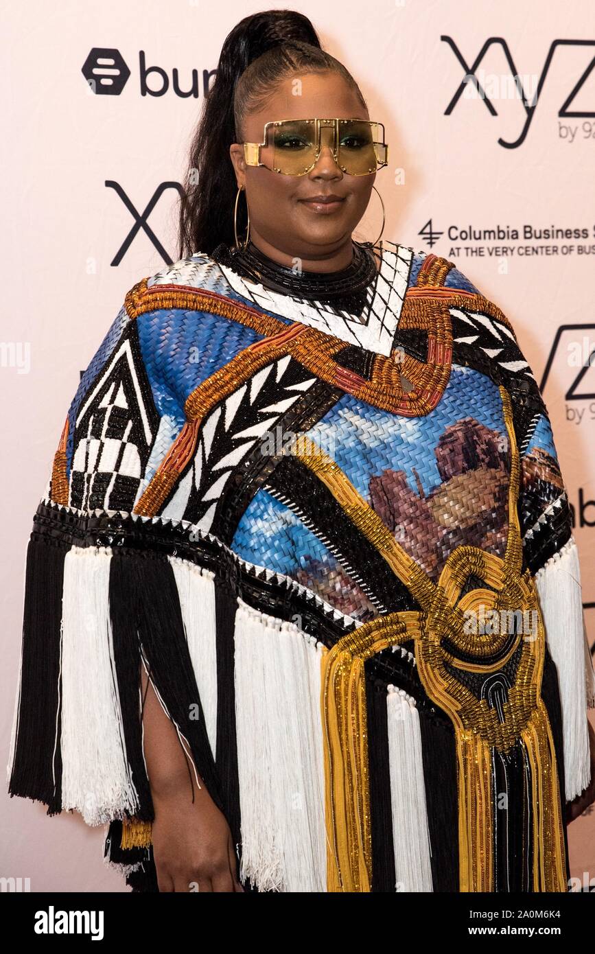 New York, NY, USA. 20th Sep, 2019. Lizzo at arrivals for Lizzo in Conversation: Cuz I Love You, 92nd Street Y, New York, NY September 20, 2019. Credit: Mark Ashe/Everett Collection/Alamy Live News Stock Photo