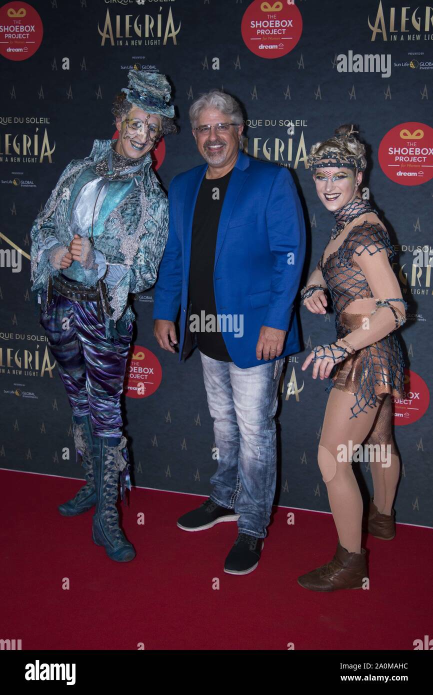 September 19, 2019, Toronto, Ontario, Canada: General manager of the Toronto Argonauts football club, Jim Popp attending the red carpet premiere of Cirque du Soleil most iconic production, Alegria at Under the Big Top, Ontario Place in Toronto, Canada. (Credit Image: © Angel Marchini/ZUMA Wire) Stock Photo