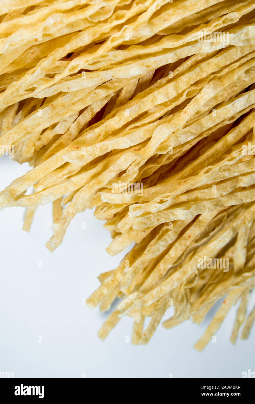 fish snack flavor isolated on white background Stock Photo