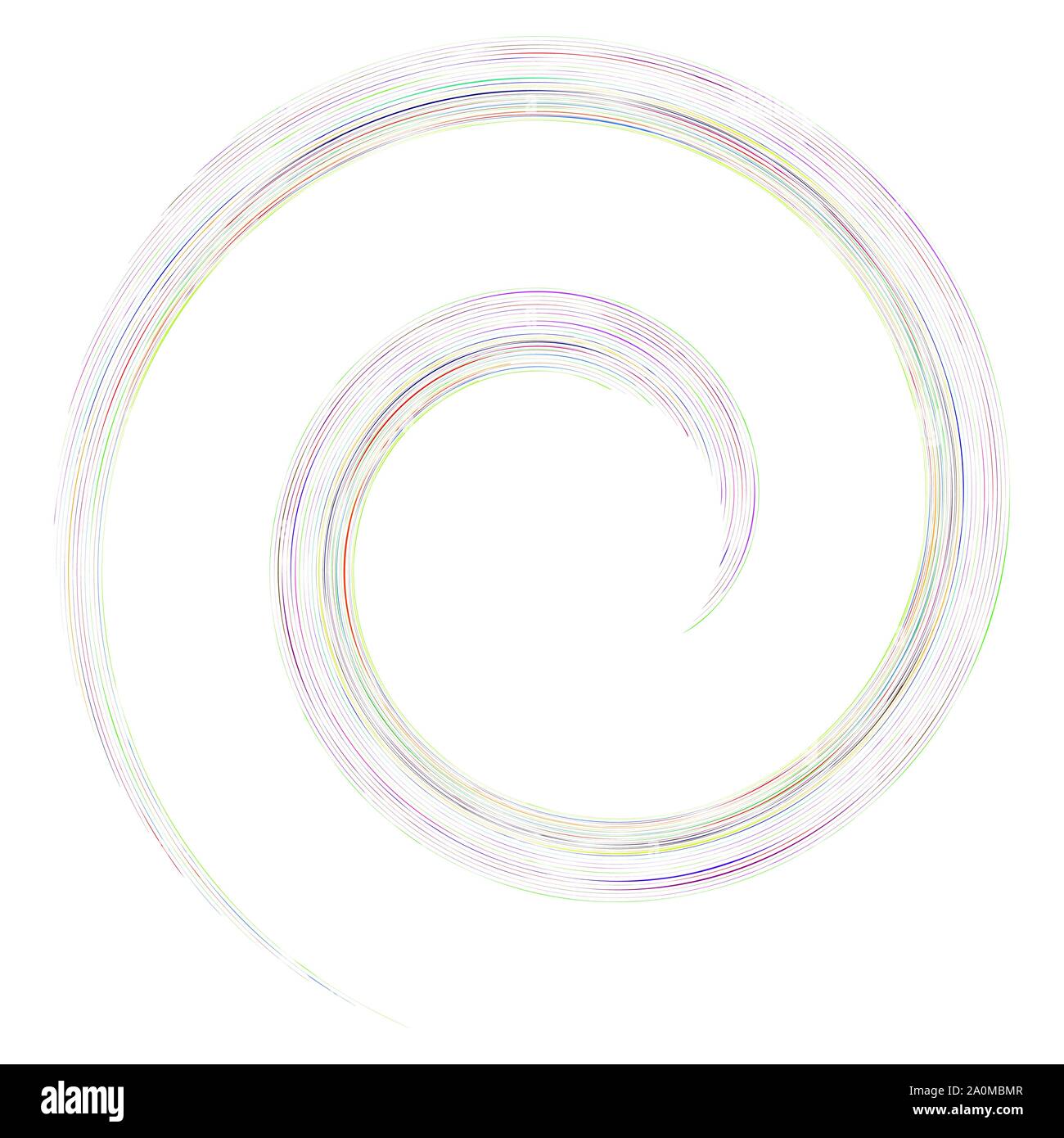 Detailed twirl, spiral element. Whirlpool, whirligig effect. Circular ...