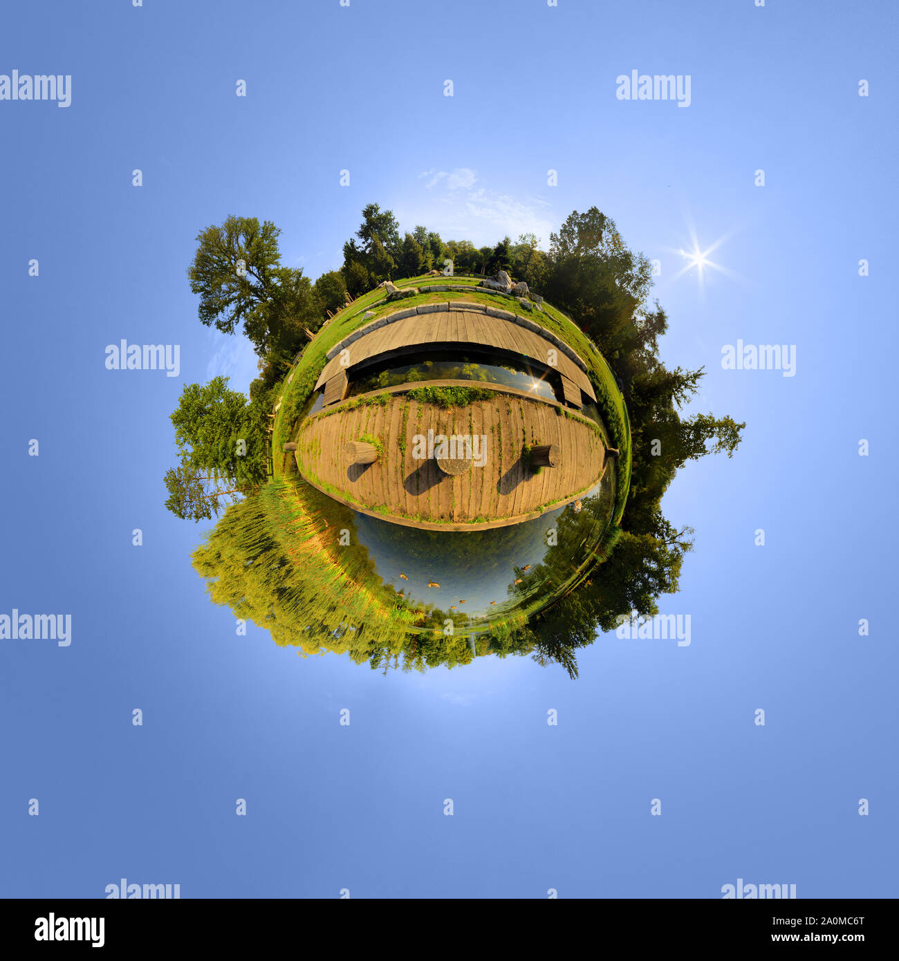 Mini Planet Concept or Earth Concept Stock Photo