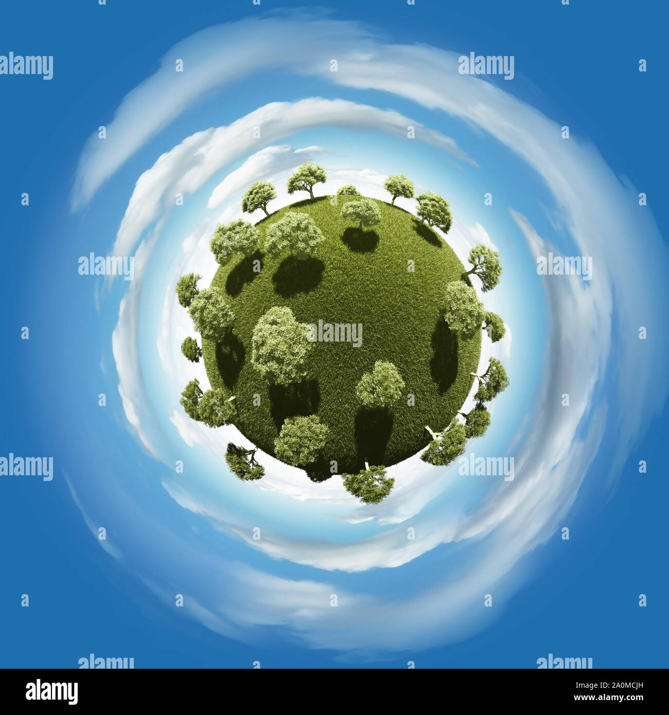 Mini Planet Concept or Earth Concept Stock Photo