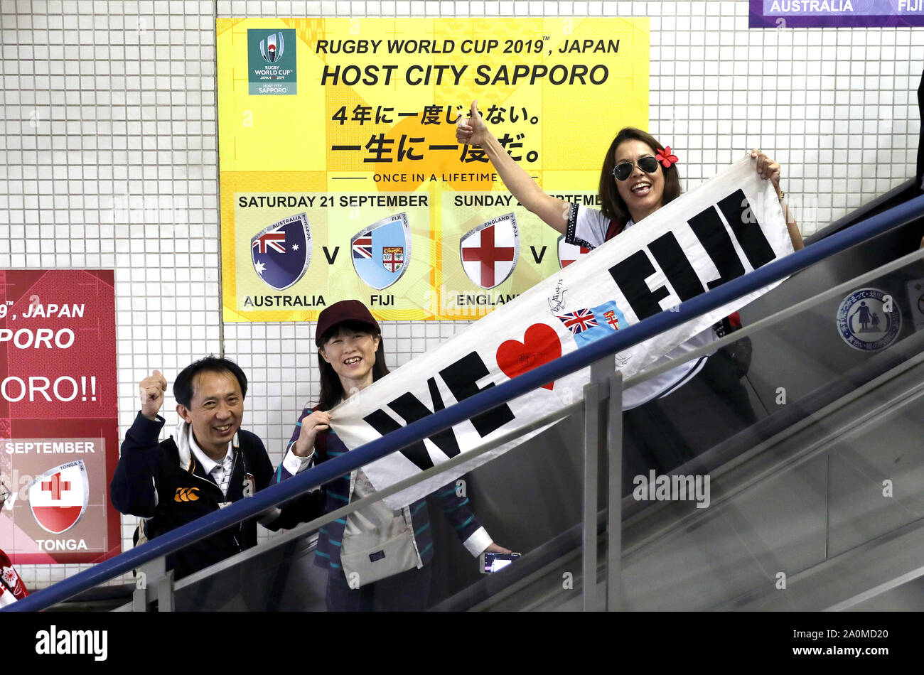 2019 rugby world cup pool d match sapporo dome hi-res stock photography ...
