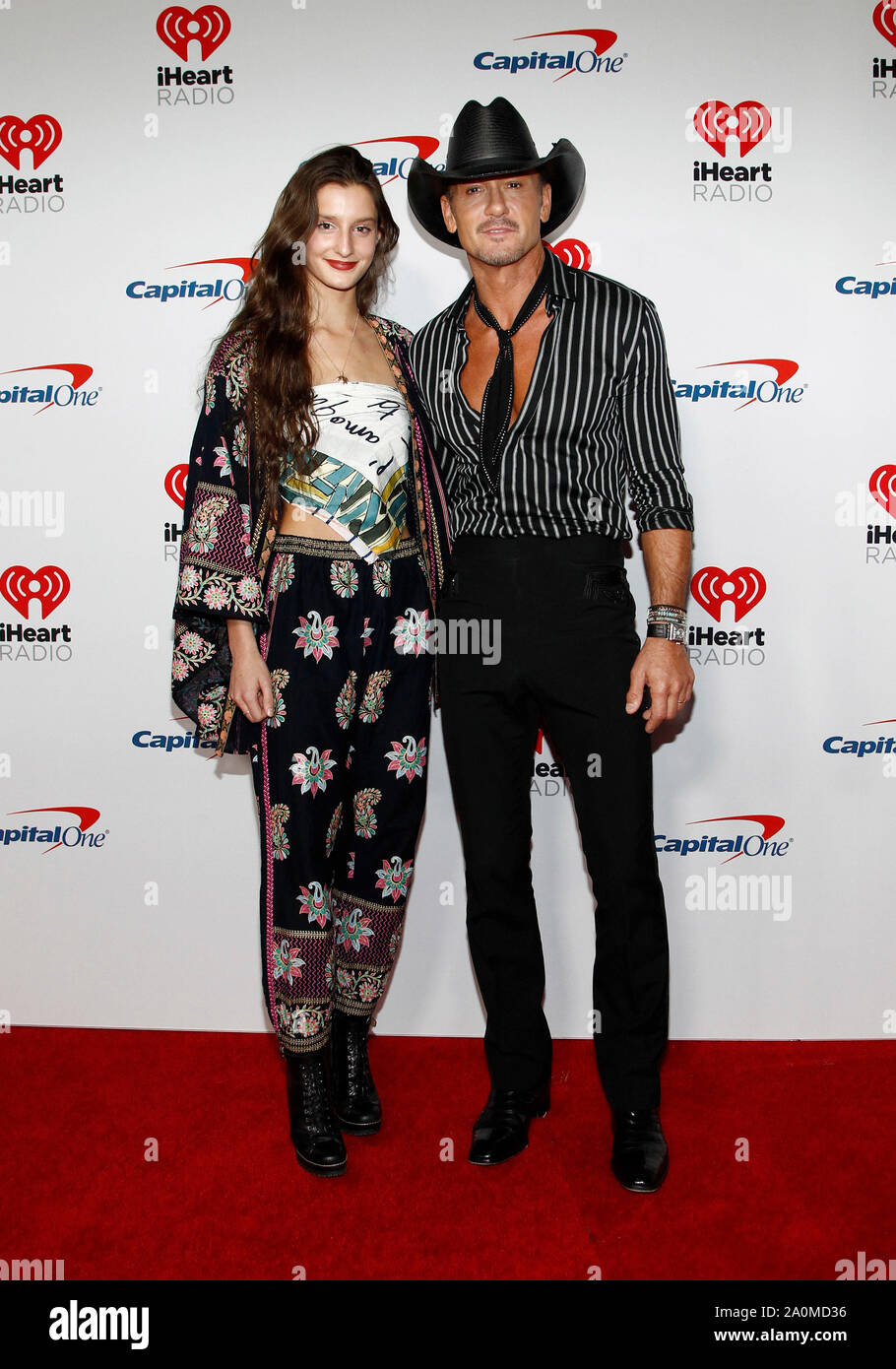 Las Vegas, United States. 20st Sep, 2019. Audrey McGraw and Tim McGraw