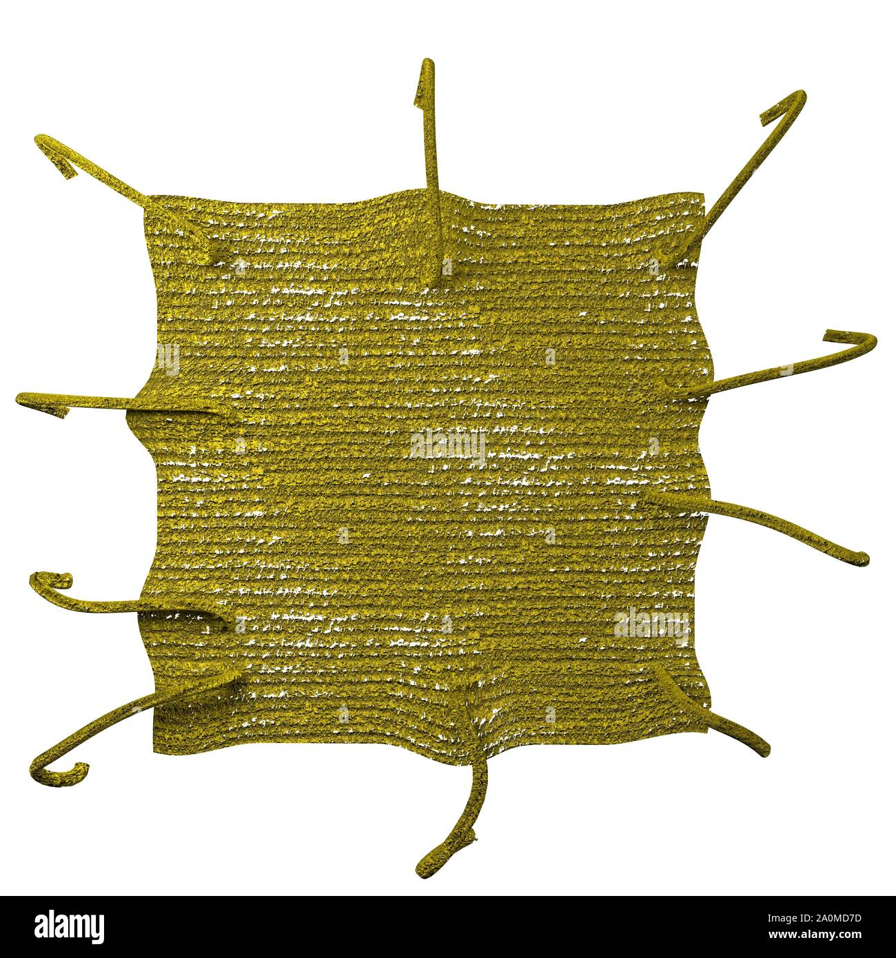3D illustration of a fabric patch isolated on white Stock Photo - Alamy
