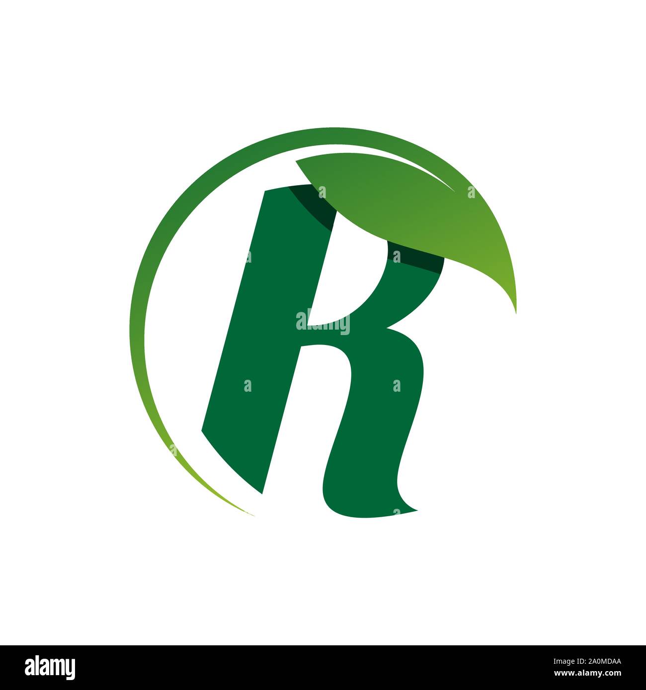 creative initial letter R logo design vector graphic concept Stock Vector