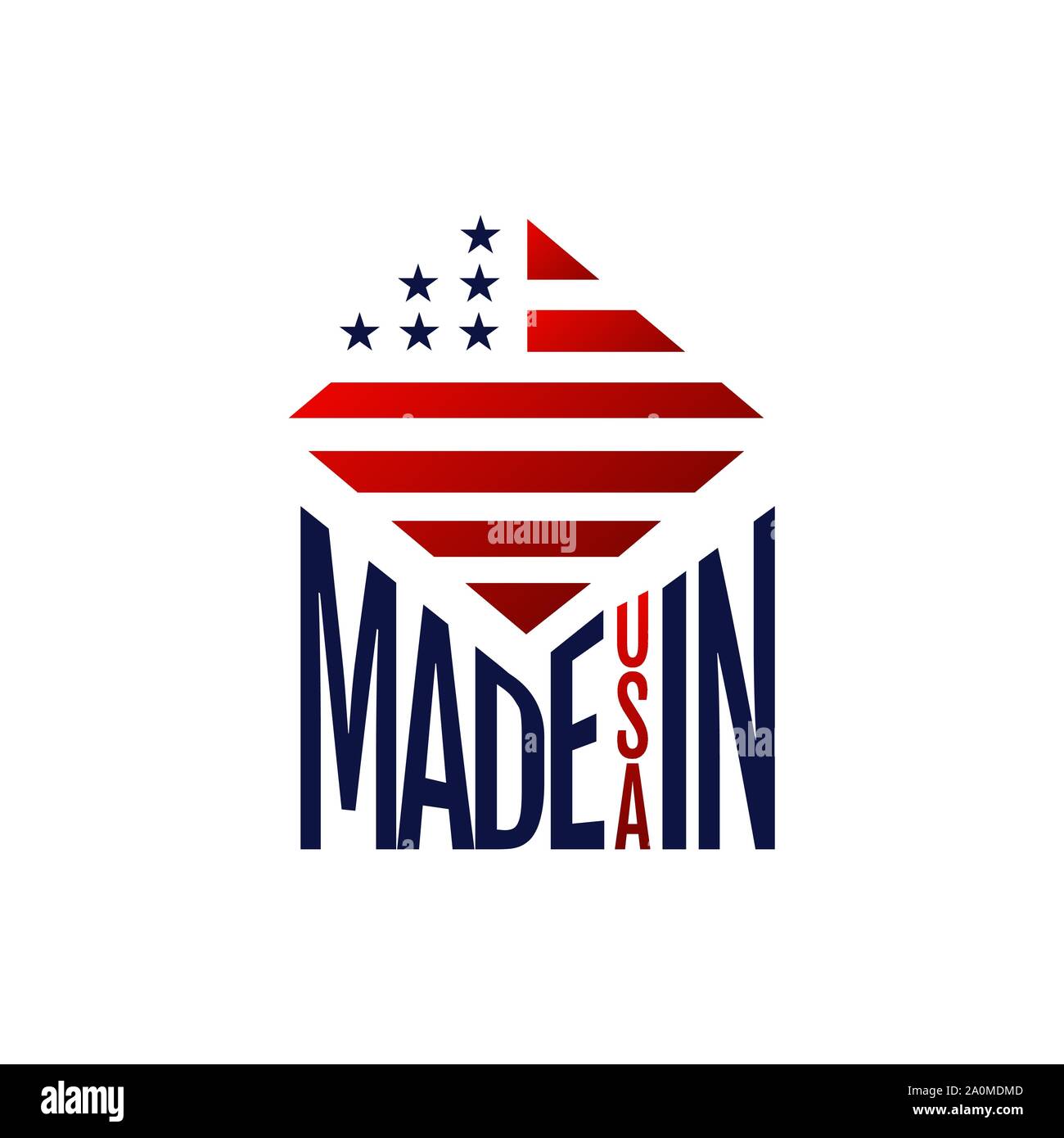 Made in USA sign logo icon vector illustrations Stock Vector