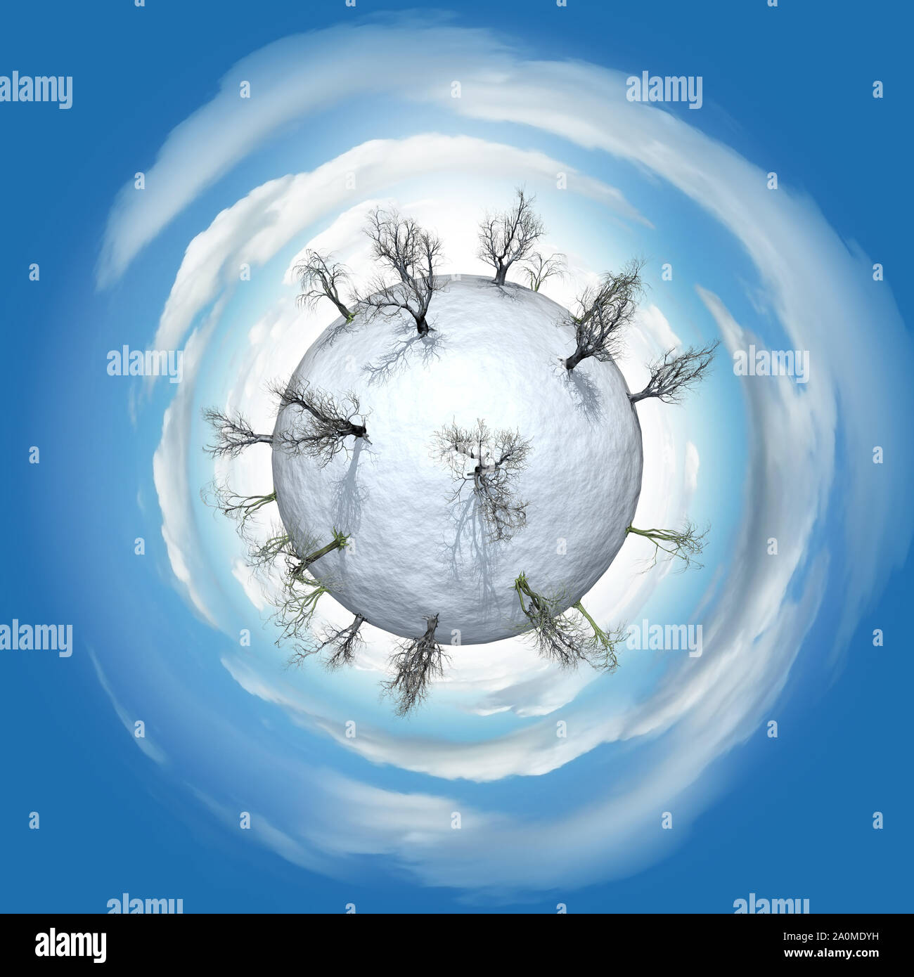 Mini Planet Concept or Earth Concept Stock Photo