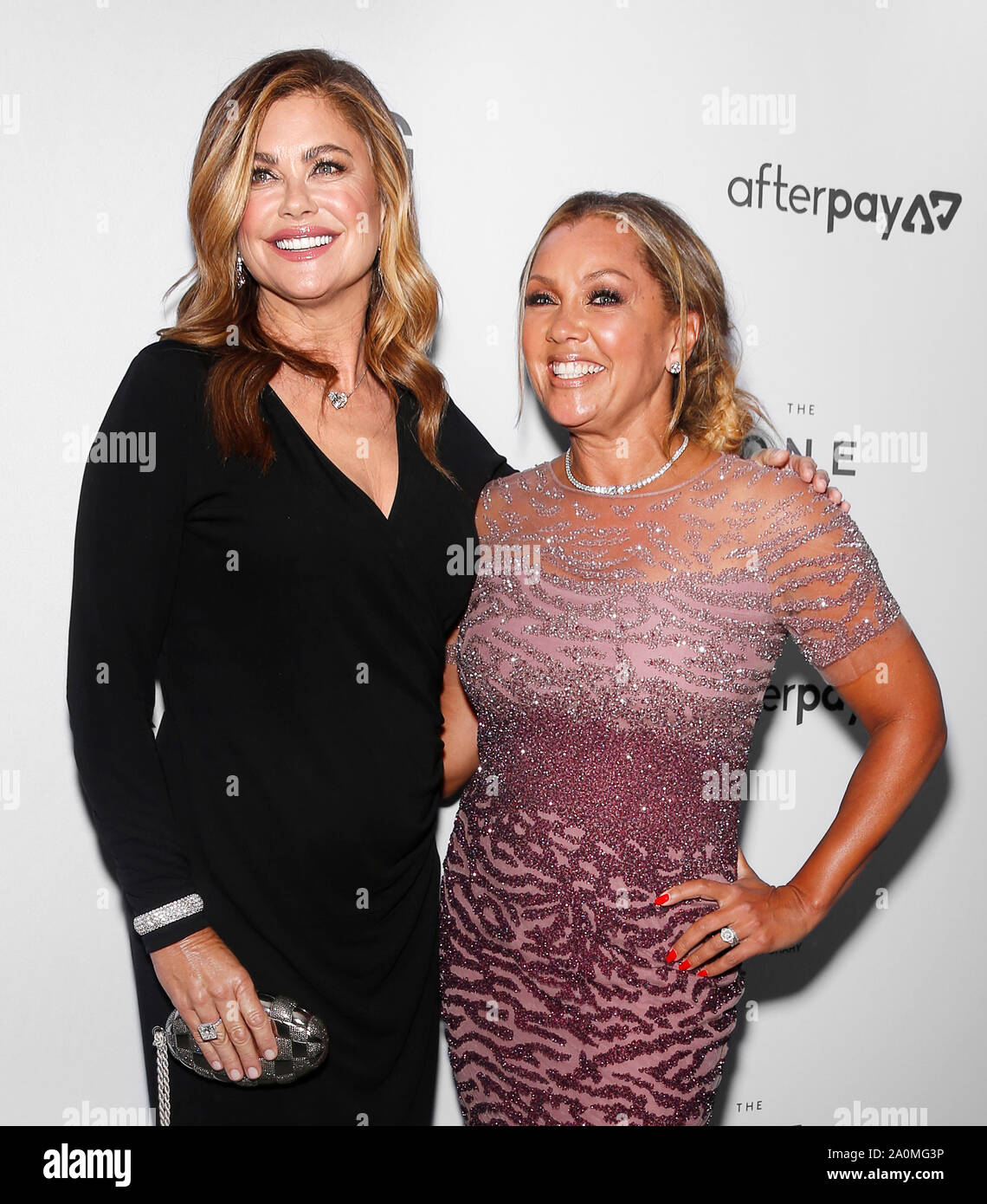 NEW YORK, NY - September 05, 2019: Kathy Ireland and Vanessa Williams attend The Daily Front Row's 7th annual Fashion Media Awards at The Rainbow Room Stock Photo
