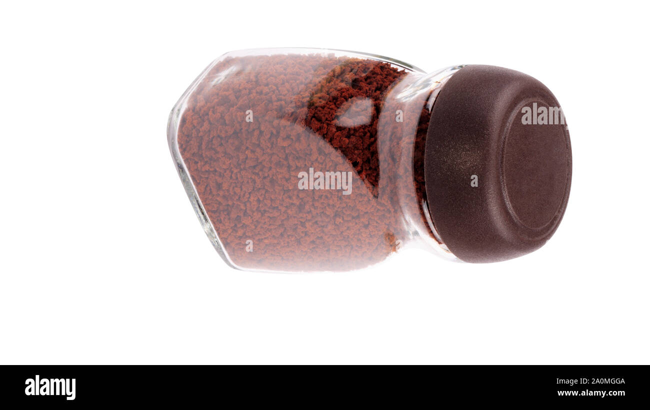 Jar of Instant Coffee Isolated Stock Photo - Alamy