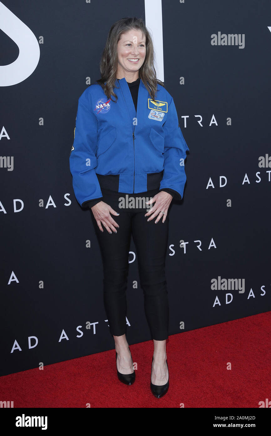 September 18, 2019, Los Angeles, CA, USA: LOS ANGELES - SEP 18:  Tracy Caldwell Dyson at the Ad Astra Premiere at the ArcLight Theater on September 18, 2019 in Los Angeles, CA (Credit Image: © Kay Blake/ZUMA Wire) Stock Photo