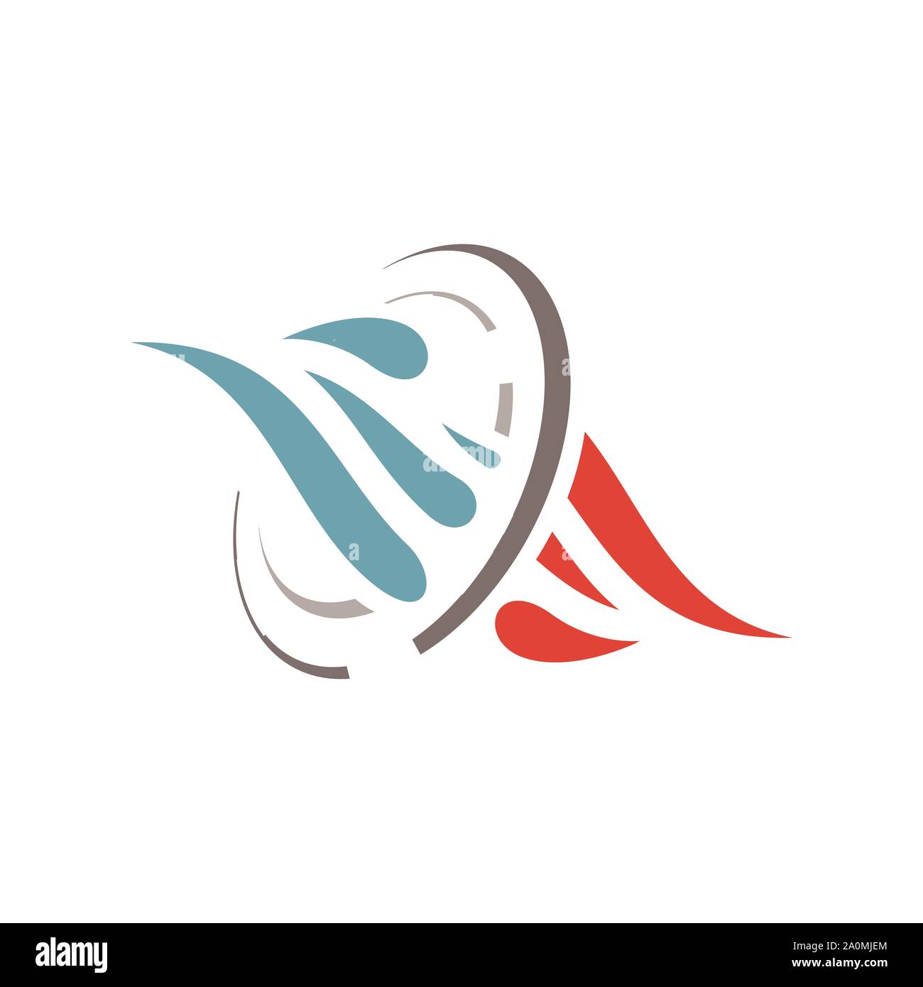 hvac business company heating and cooling logo design vector Stock Vector Image & Art Alamy