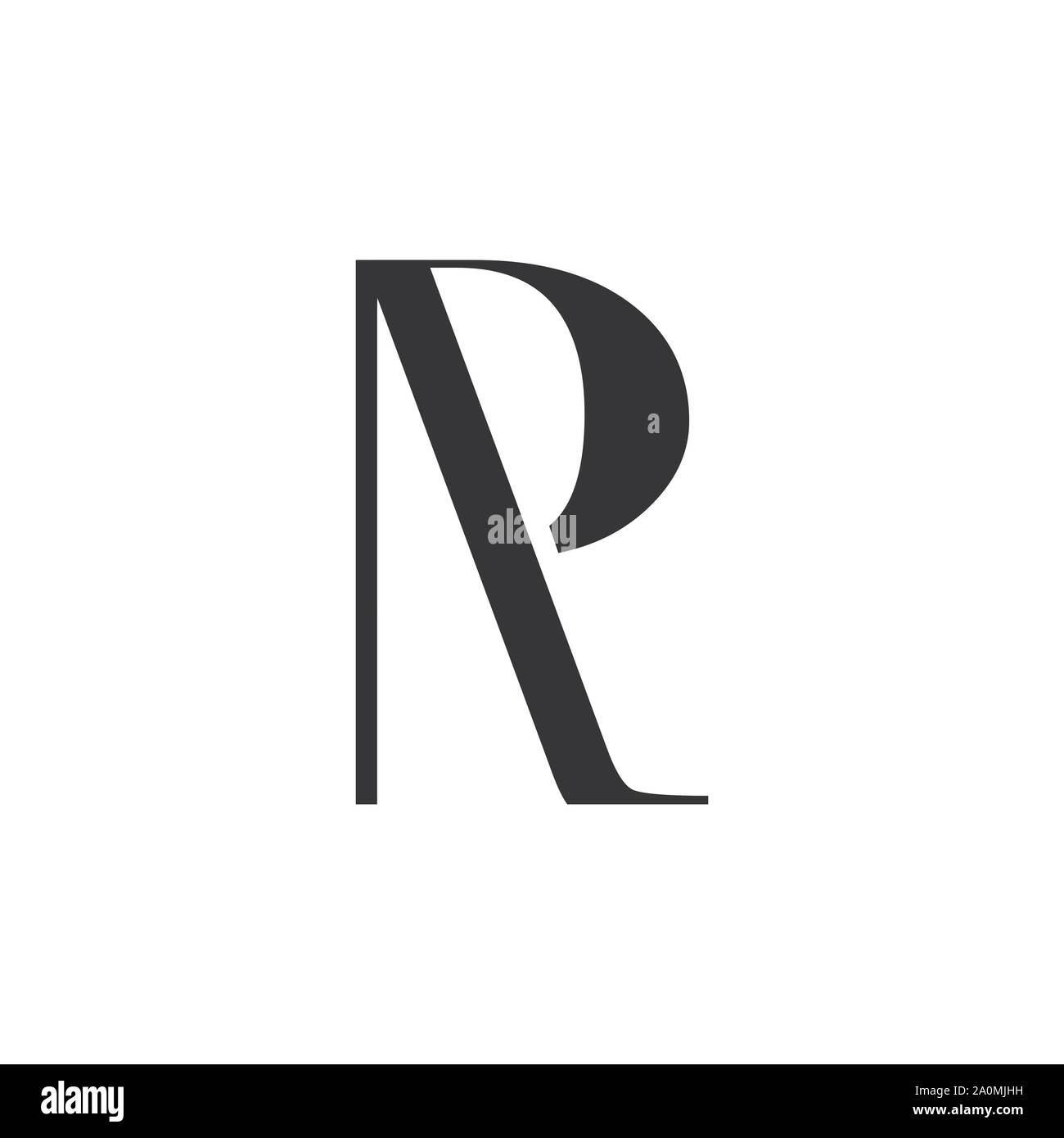 creative Letter R logo design vector graphic concept Stock Vector