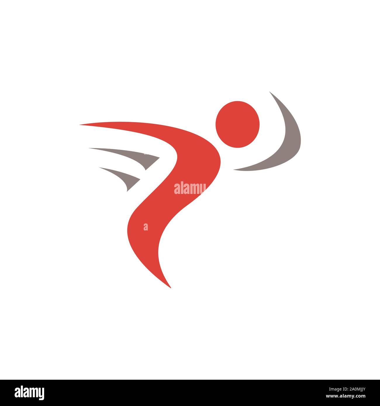 Fitness Abstract Running People Logo design vector Elements Stock Vector Image & Art Alamy