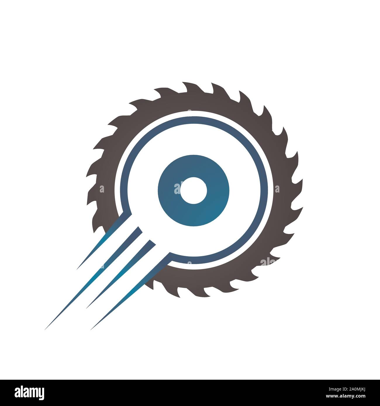 circular saw blade logo design template vector illustration Stock Vector