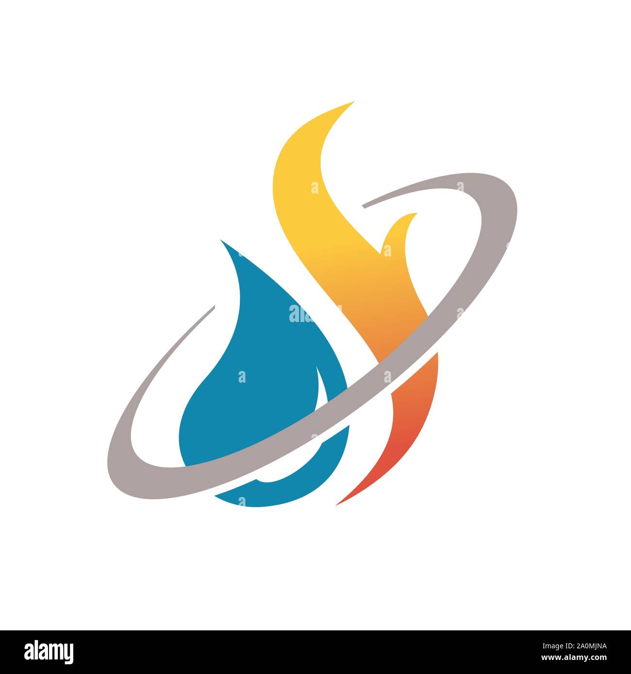 hvac business company heating and cooling logo design vector Stock Vector Image & Art Alamy