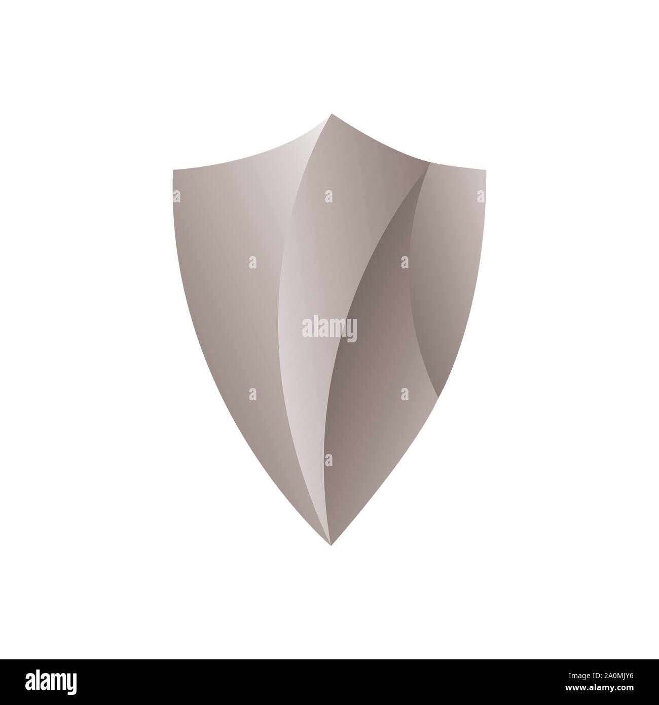 silver shield Protection Logo Vector Design Element Stock Vector