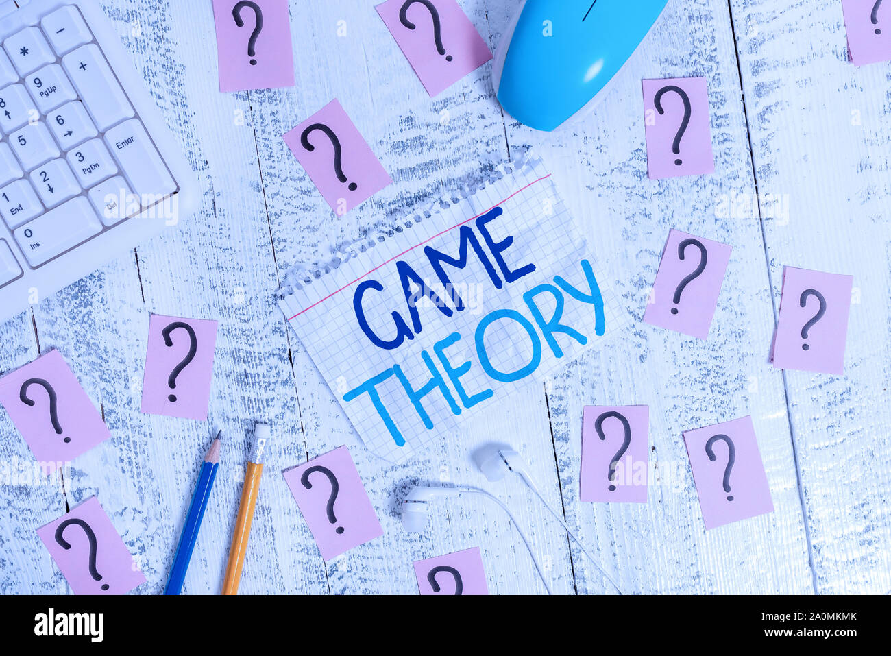 Writing note showing Game Theory. Business concept for branch of ...