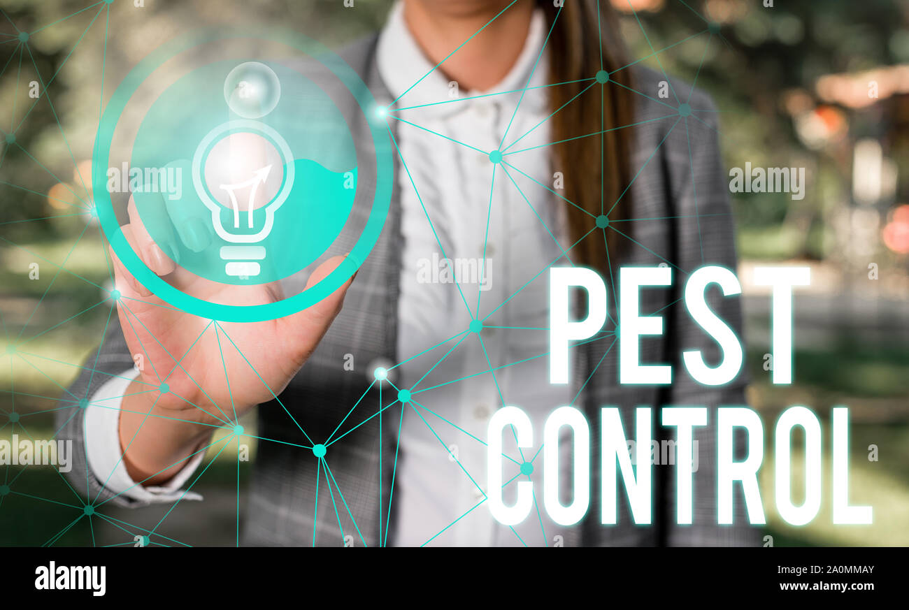 Handwriting text Pest Control. Conceptual photo Killing destructive ...