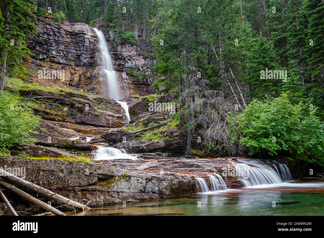 St mary virginia falls trail hi-res stock photography and images - Alamy