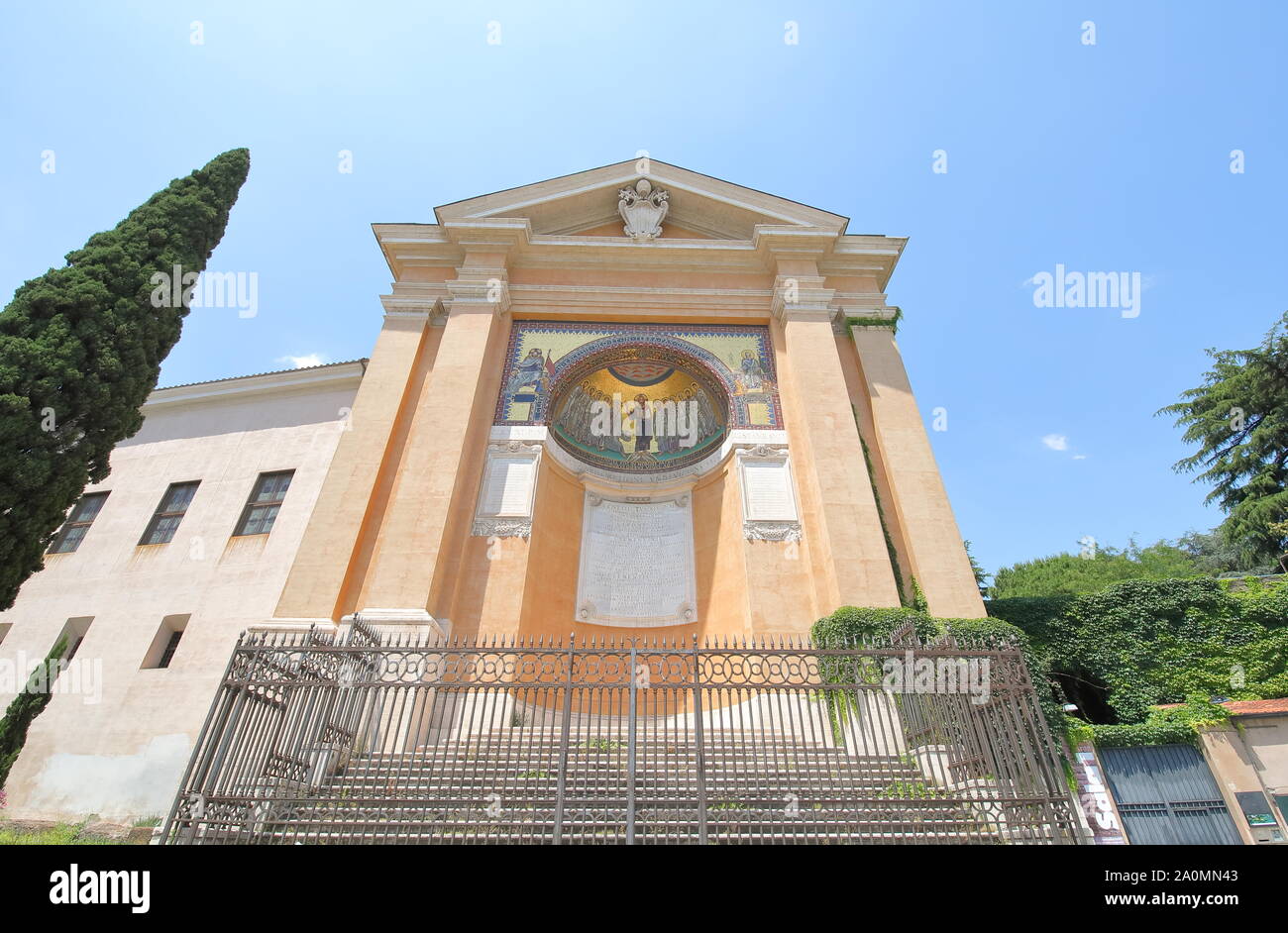 Triclinium Leoninum San Lorenzo in Palatio ad Sancta Sanctorum church Rome Italy Stock Photo