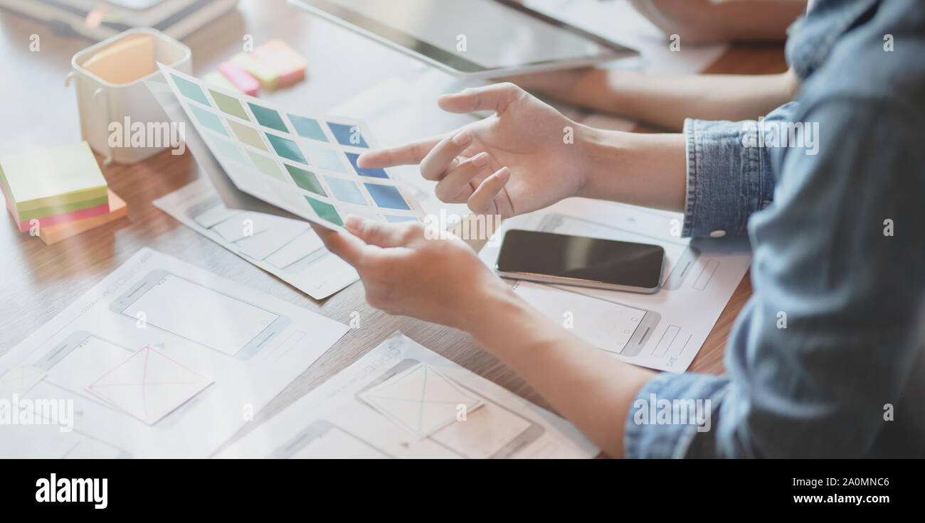 Team ux developer ui designer hi-res stock photography and images - Alamy