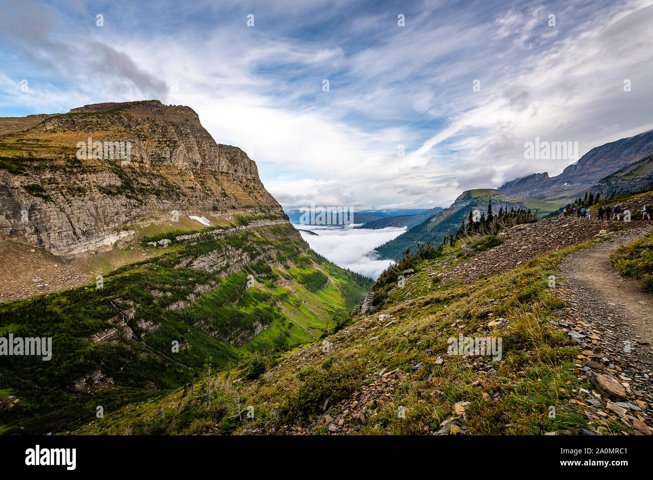The Highline Trail, Glacier National Park Stock Photo Alamy
