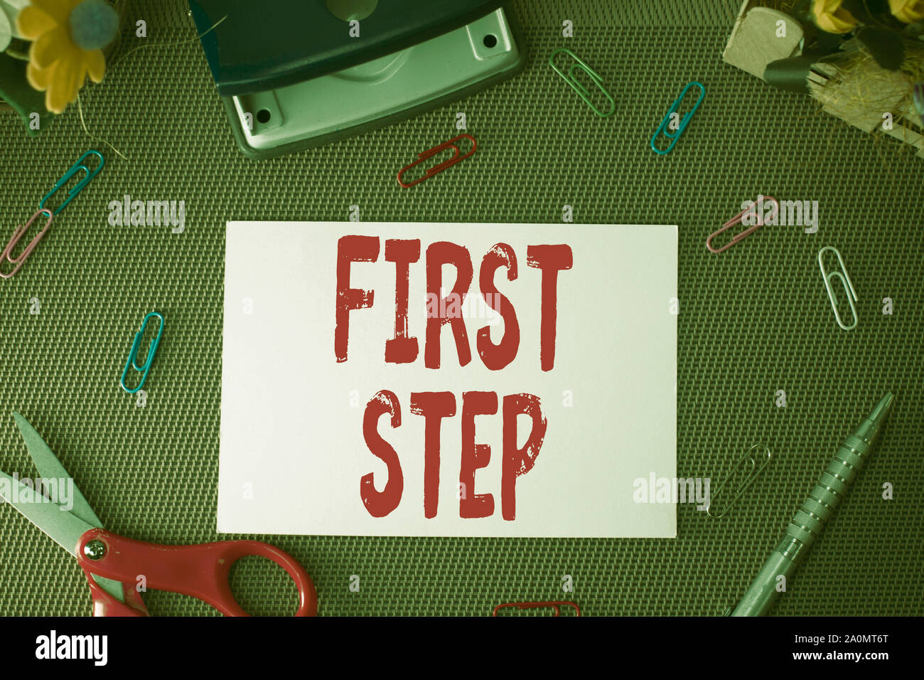 First Steps Text Handwriting text First Step. Conceptual photo Pertaining to the start ...