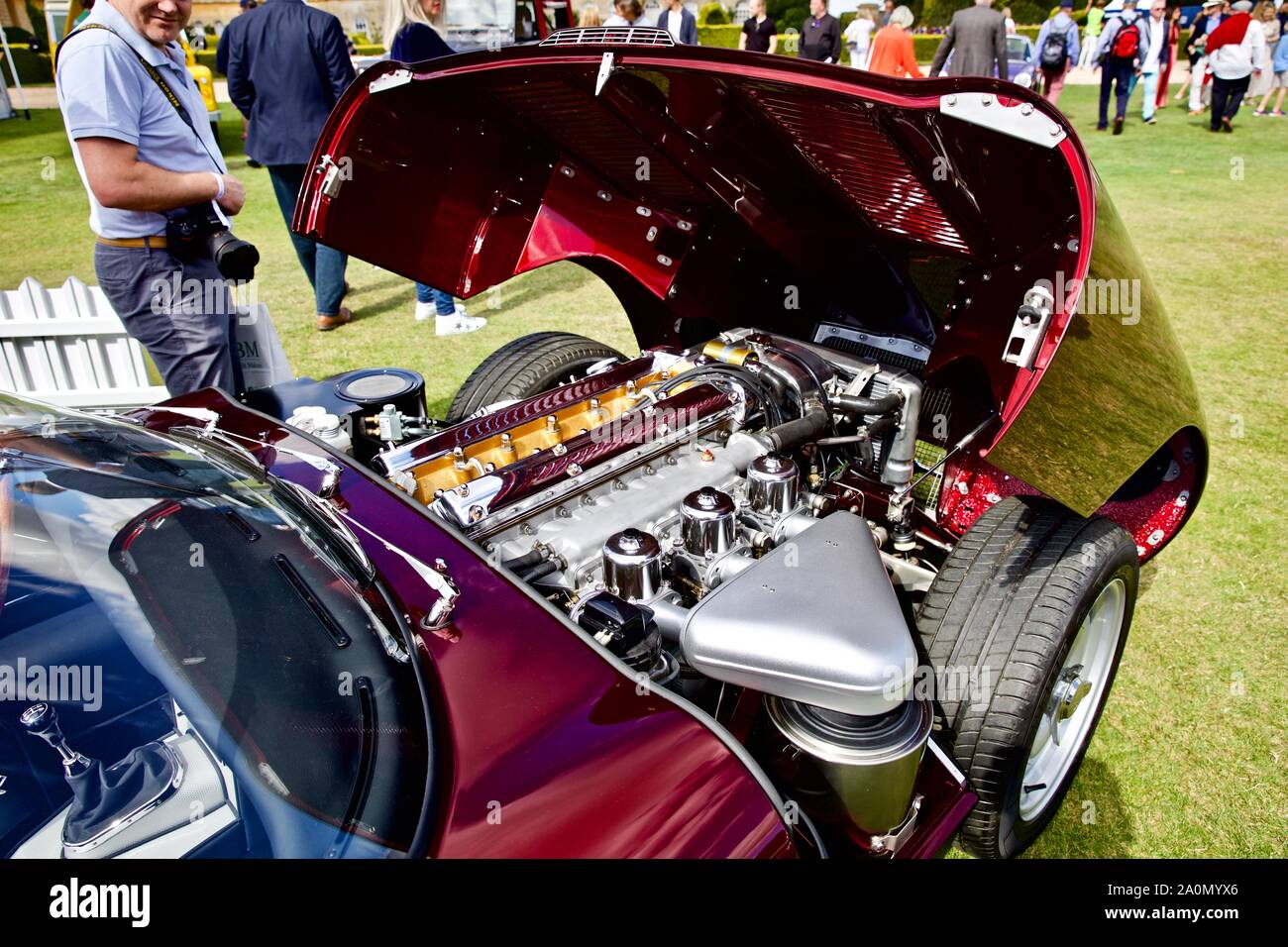Evolution EType Jaguar on show at the 2019 Salon Privé at Blenheim