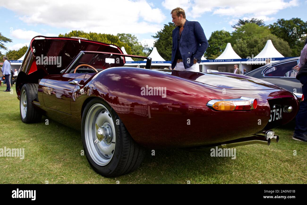 Evolution EType Jaguar on show at the 2019 Salon Privé at Blenheim