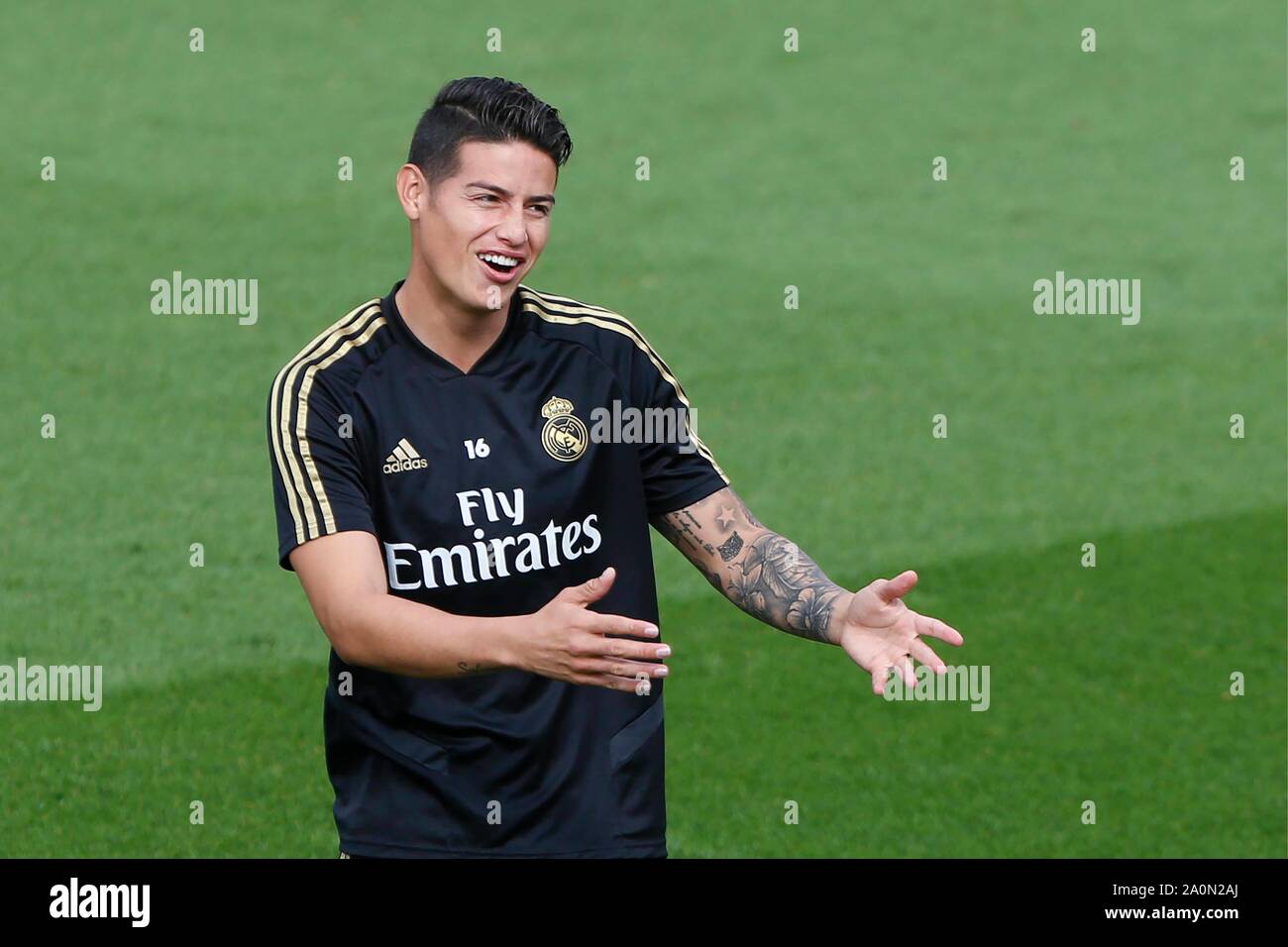 Madrid, Spain. 21st Sep, 2019. JAMES RODRIGUEZ DURING TRAINING OF REAL MADRID AT MADRID SPORT CITY. SATURDAY, 21 SEPTEMBER 2019. Credit: CORDON PRESS/Alamy Live News Stock Photo