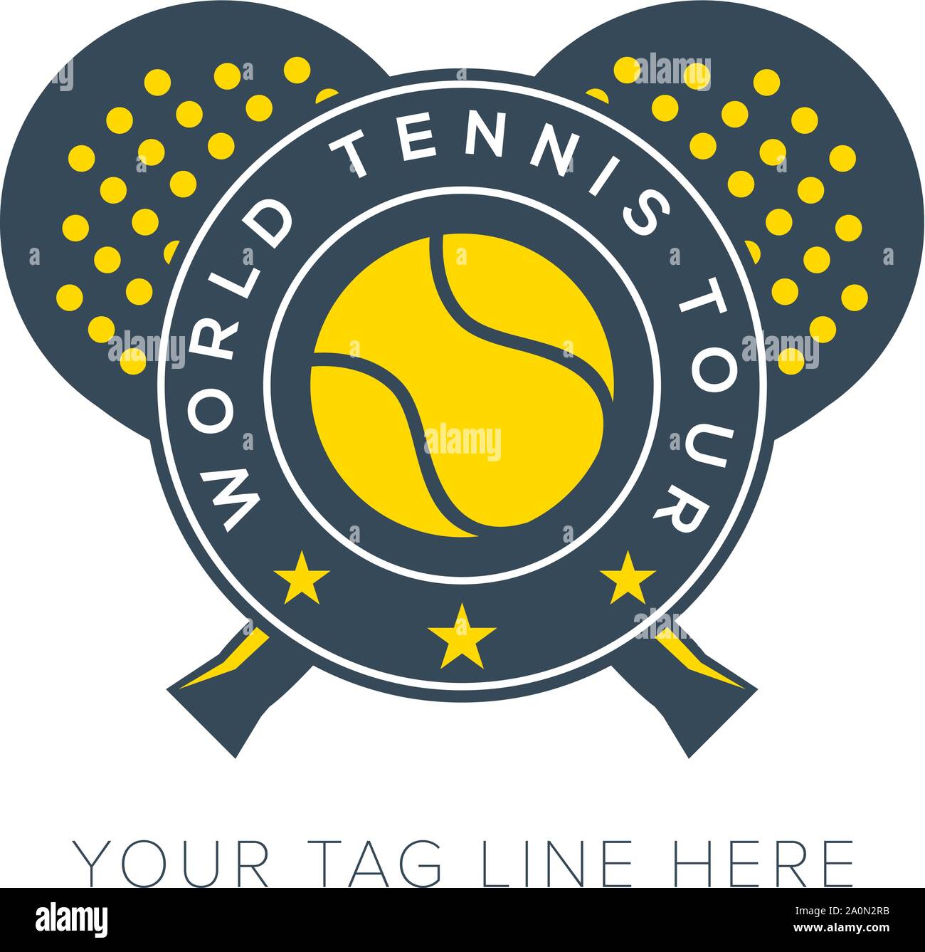 World Championship Tennis Logo sport yellow and green ball logo Stock  Vector Image & Art - Alamy