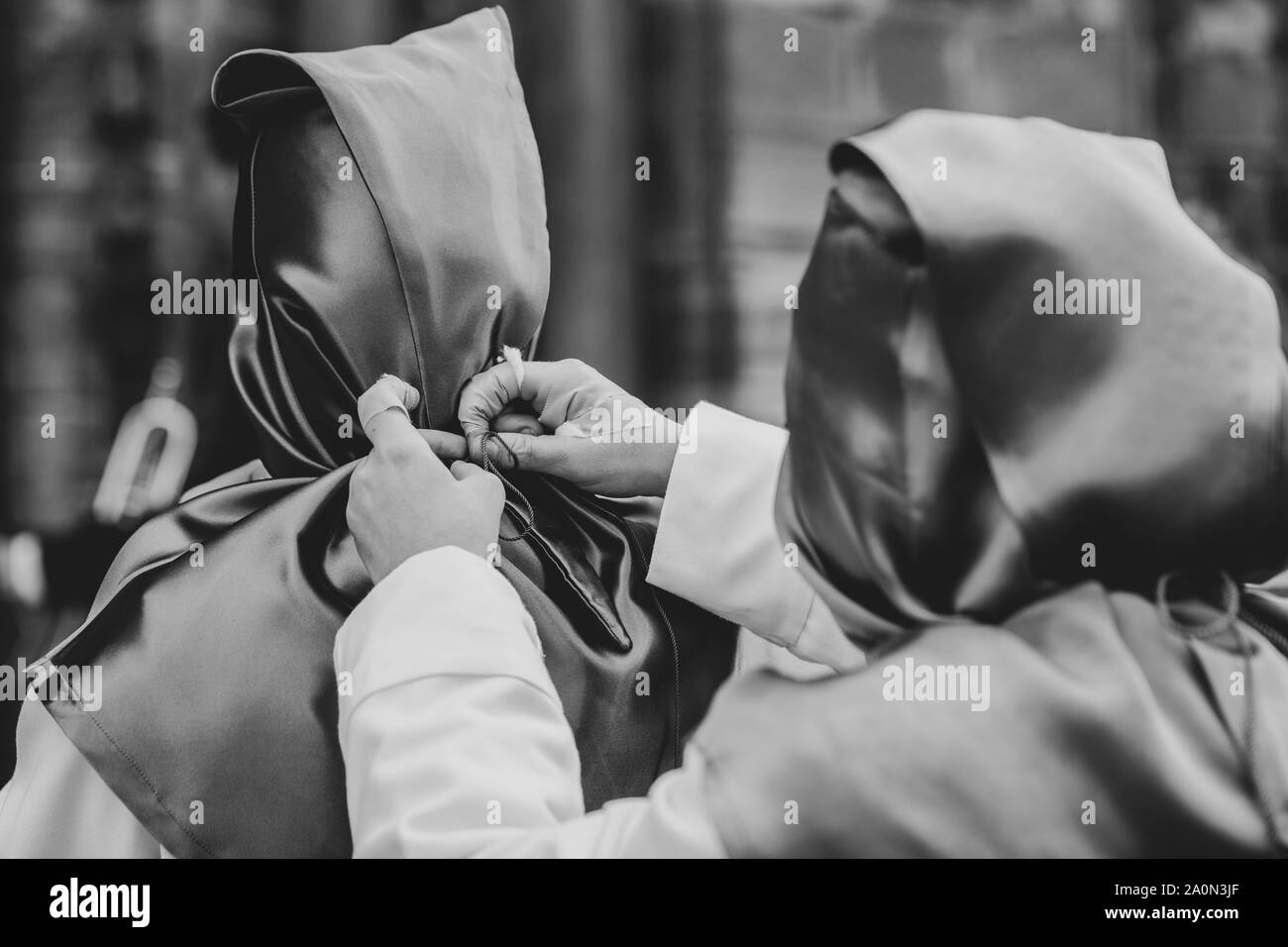 The holy rope Black and White Stock Photos & Images - Alamy