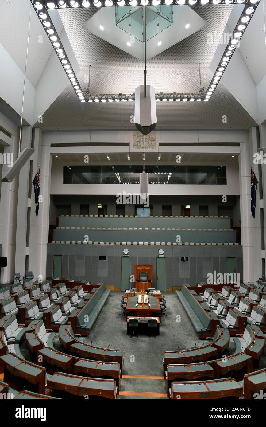 Senate, Parliament House, Capital Hill at Canberra in Australia Stock Photo
