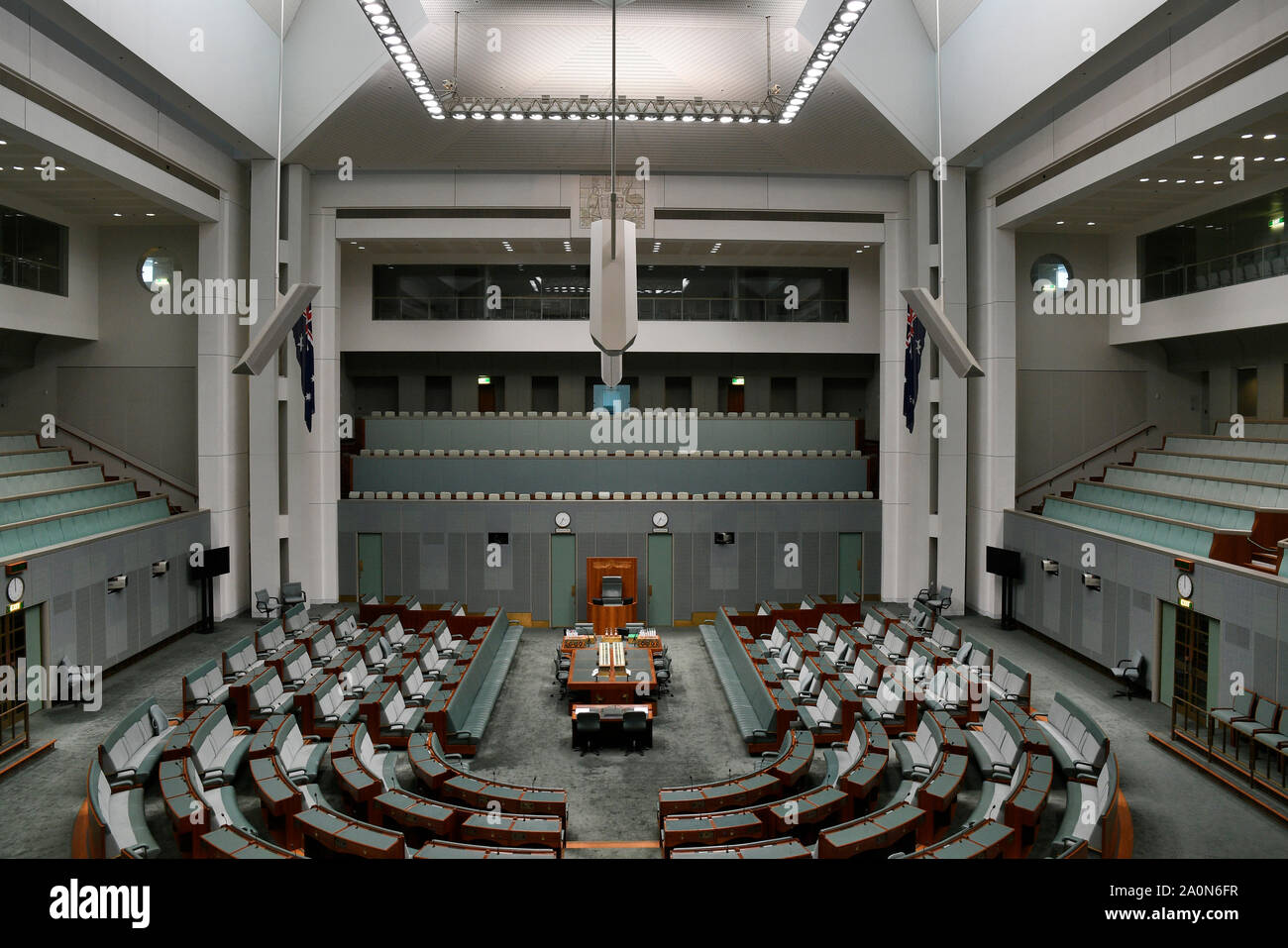 Senate, Parliament House, Capital Hill, Canberra in Australia Stock Photo